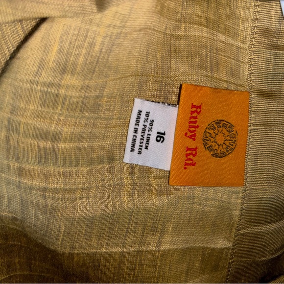 Ruby Rd. Women's Sz 16. Gold  Utility Zip Jacket - Picture 5 of 7